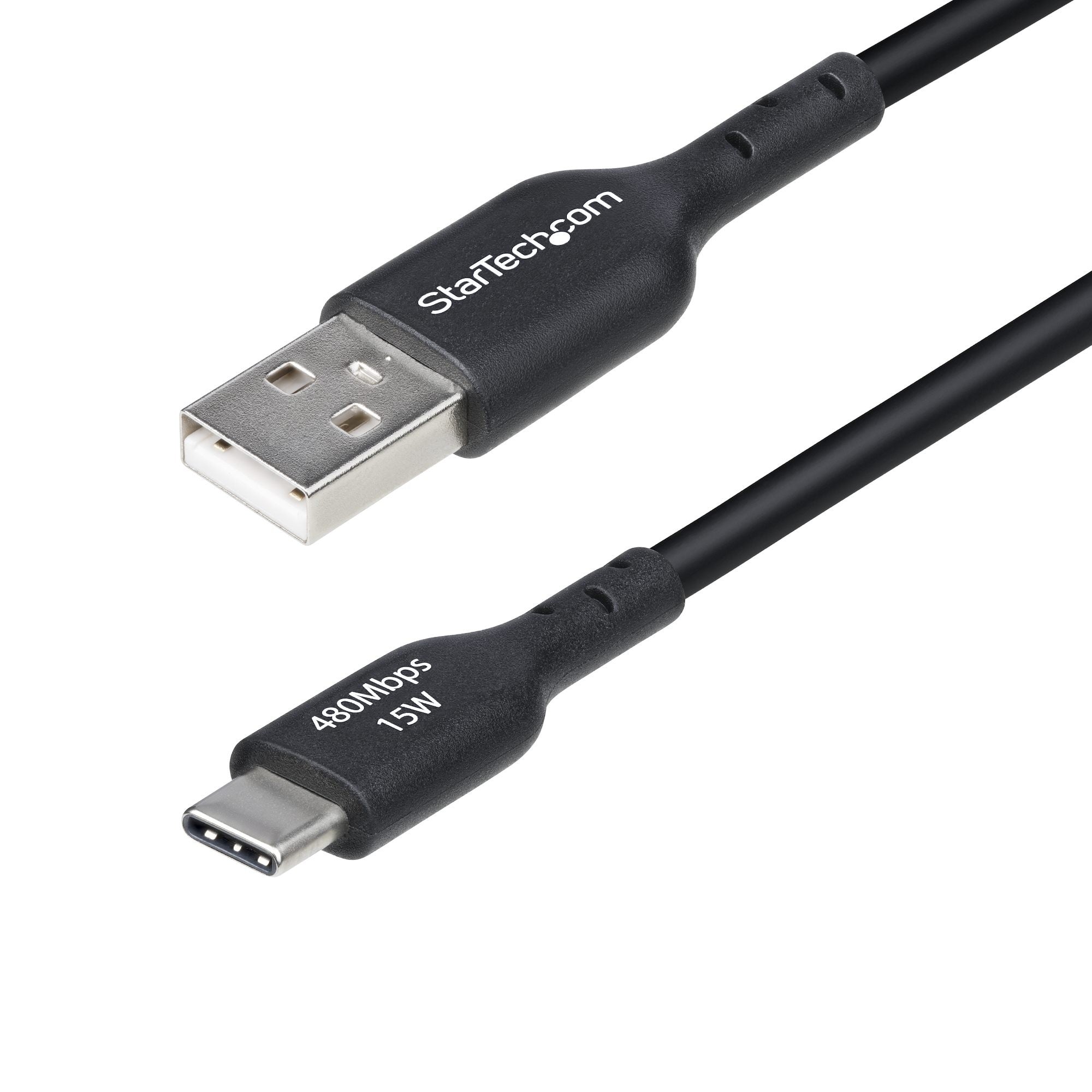 2m USB-A to USB-C Charging Cable Black 2m USB-A to USB-C Charging Cable Black
